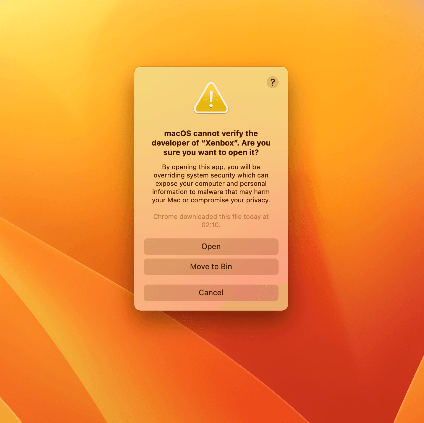 macOS Finder right-click context menu showing the Open option to bypass GateKeeper