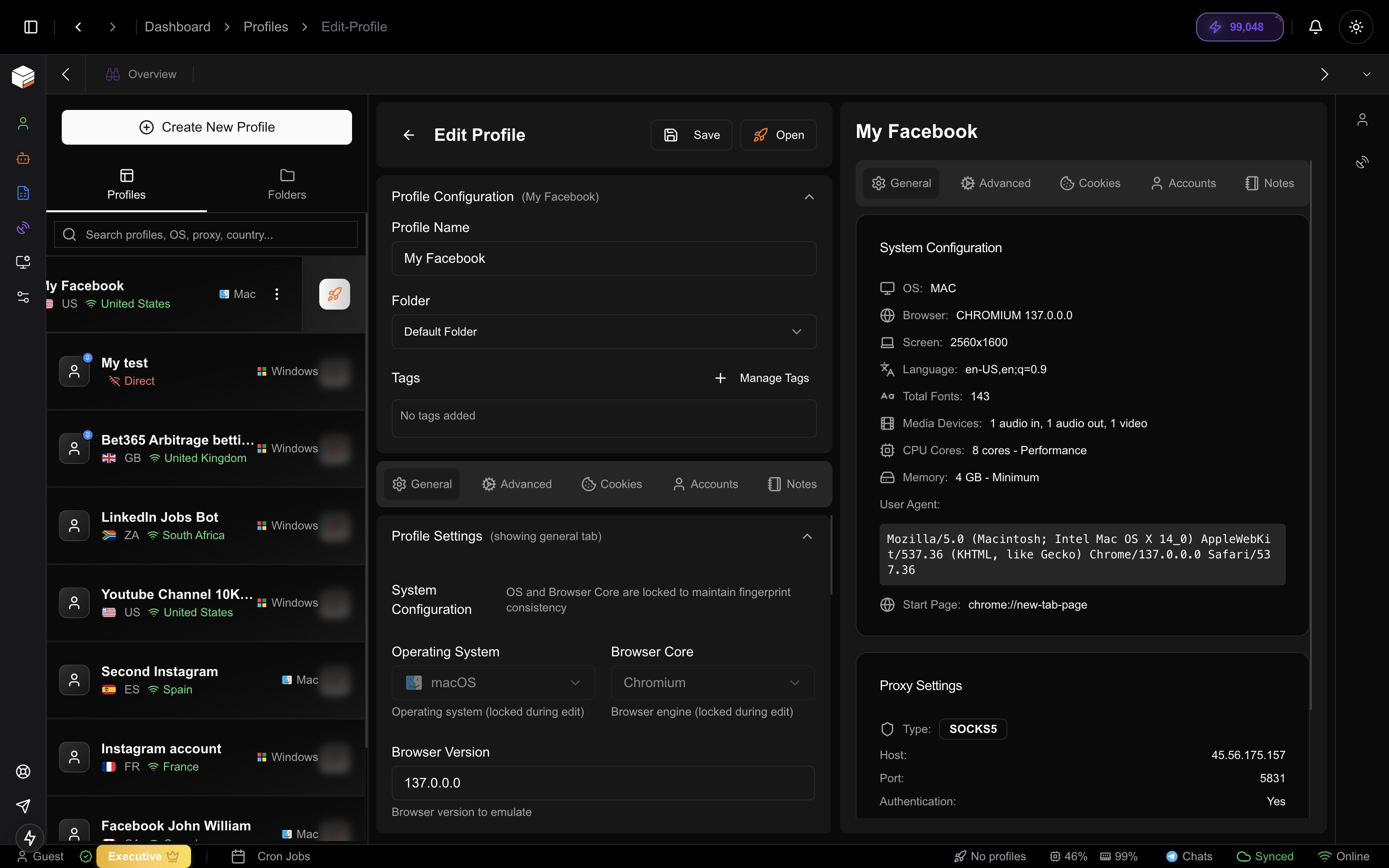 Landing page preview